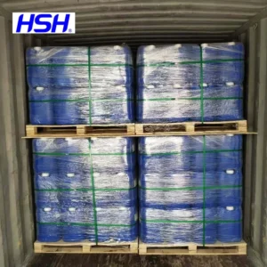 DMDM Hydantoin 55% solution drums loaded on pallets HSH Chemical DMDM Hydantoin 55% solution drums loaded on pallets HSH Chemical